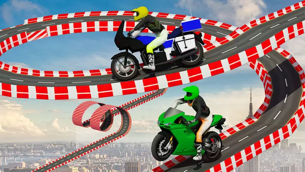 Schermata Stunt Bike Race Moto Drive 3D 1