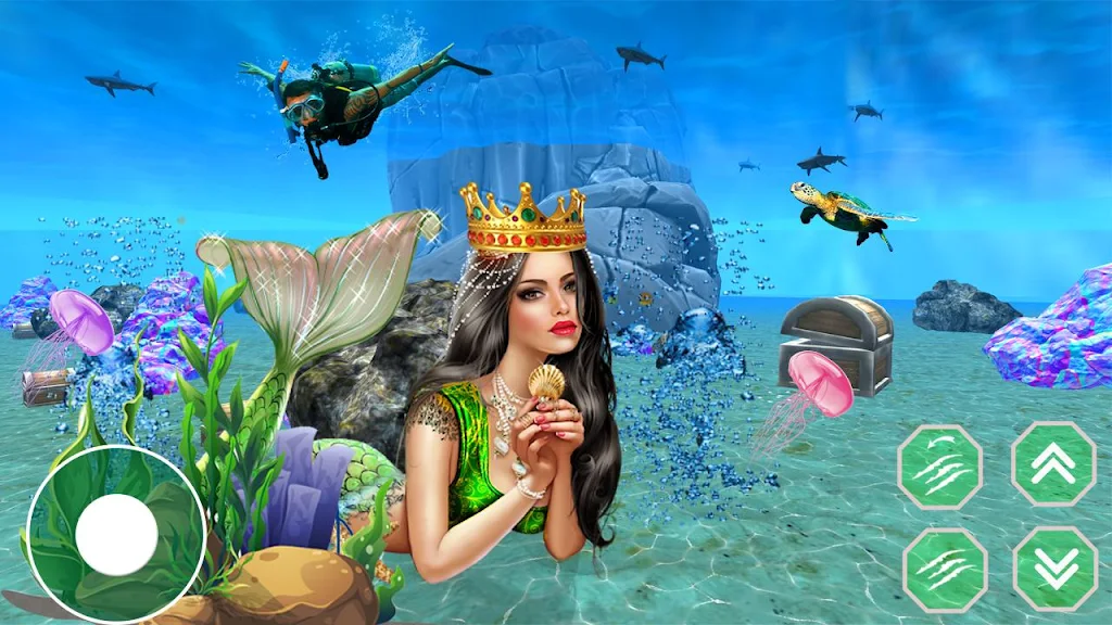 Mermaid Princess simulator 3D Ekran Görüntüsü 2