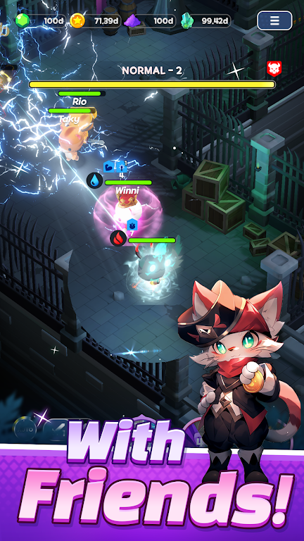 Tower Cat Battle: Idle Cat RPG Zrzut ekranu 4