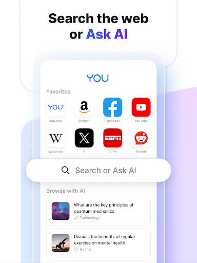 You.com AI Search and Browse Screenshot 2