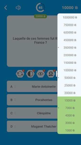 Schermata Millions Quiz - Français 4