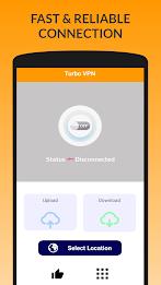 Turbo VPN - Fast Secure VPN ဖန်သားပြင်ဓာတ်ပုံ 1