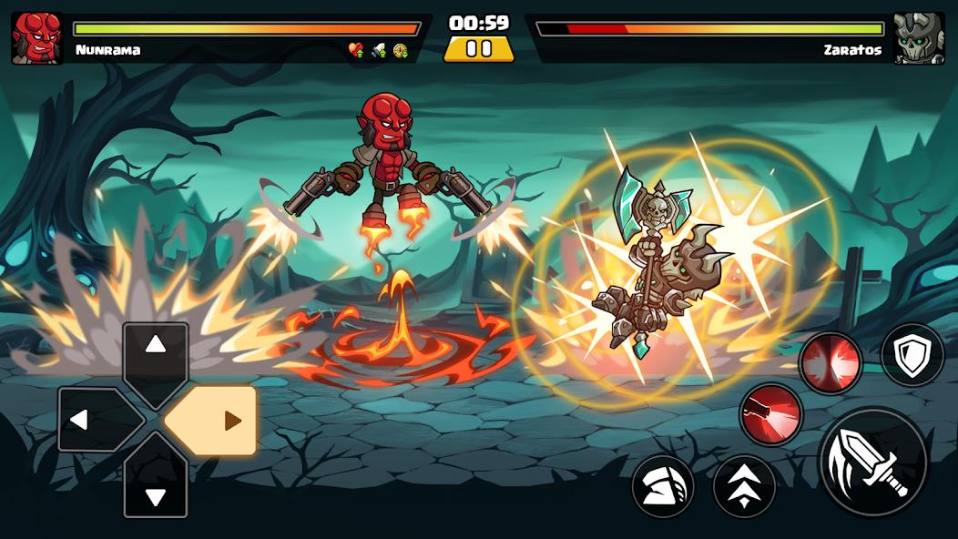 Brawl Fighter - Super Warriors Mod Captura de tela 3