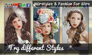 Hairstyles & Fashion for Girls Capture d'écran 2