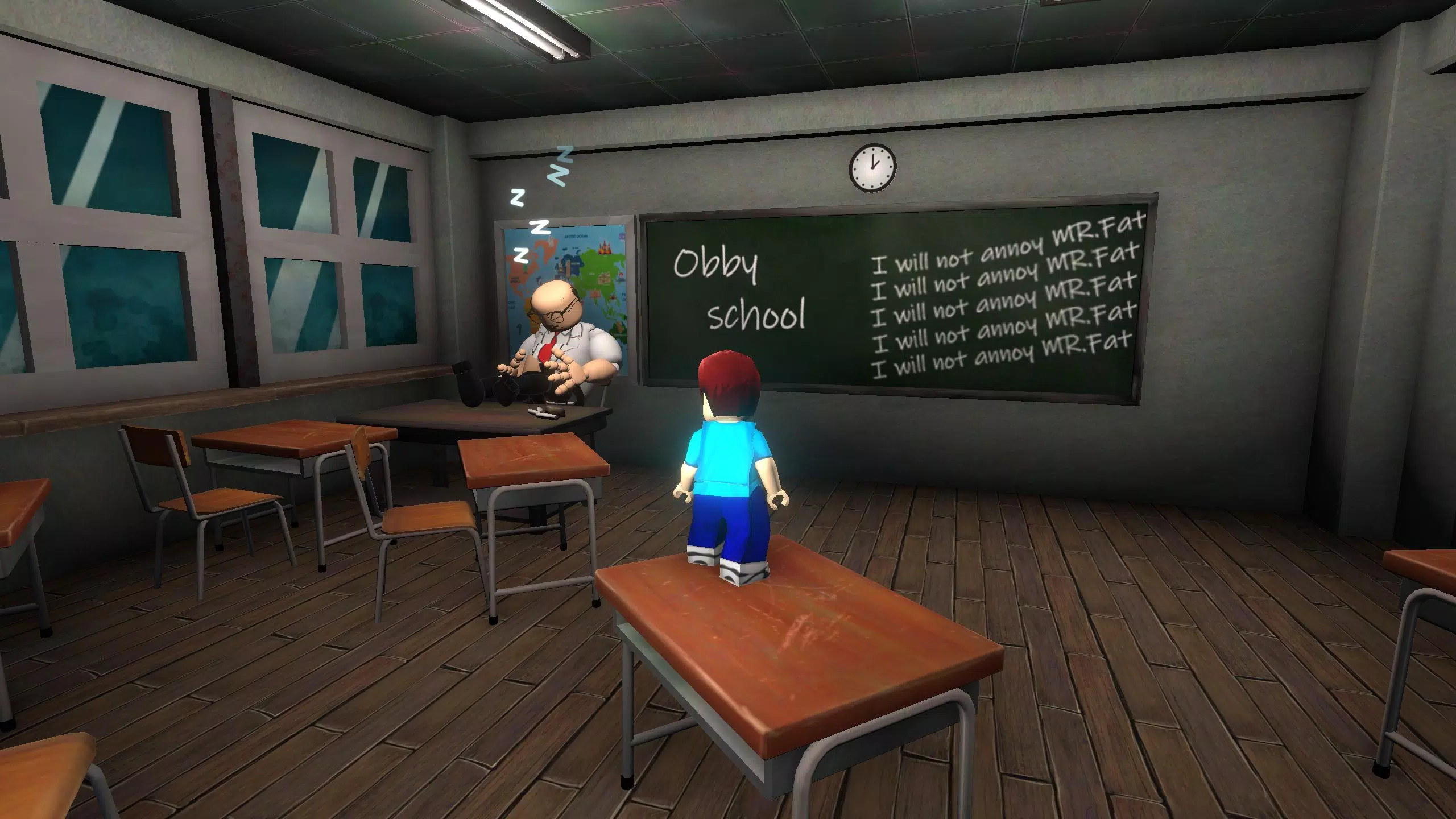 School Break: Obby Escape スクリーンショット 1