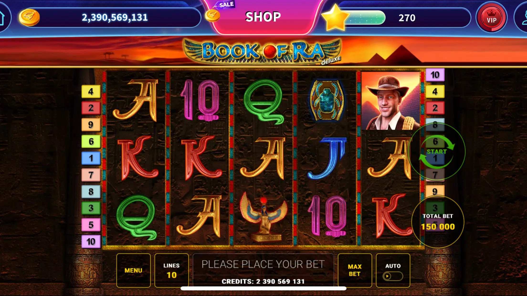 Book of Ra™ Deluxe Slot Tangkapan skrin 1