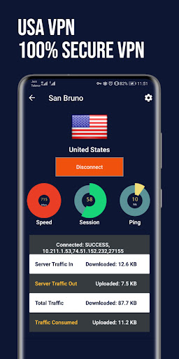 Schermata USA VPN Fast: Secure VPN Proxy 4