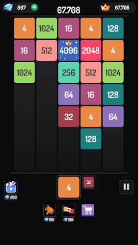 X2 Blocks - 2048 Merge Game Zrzut ekranu 1