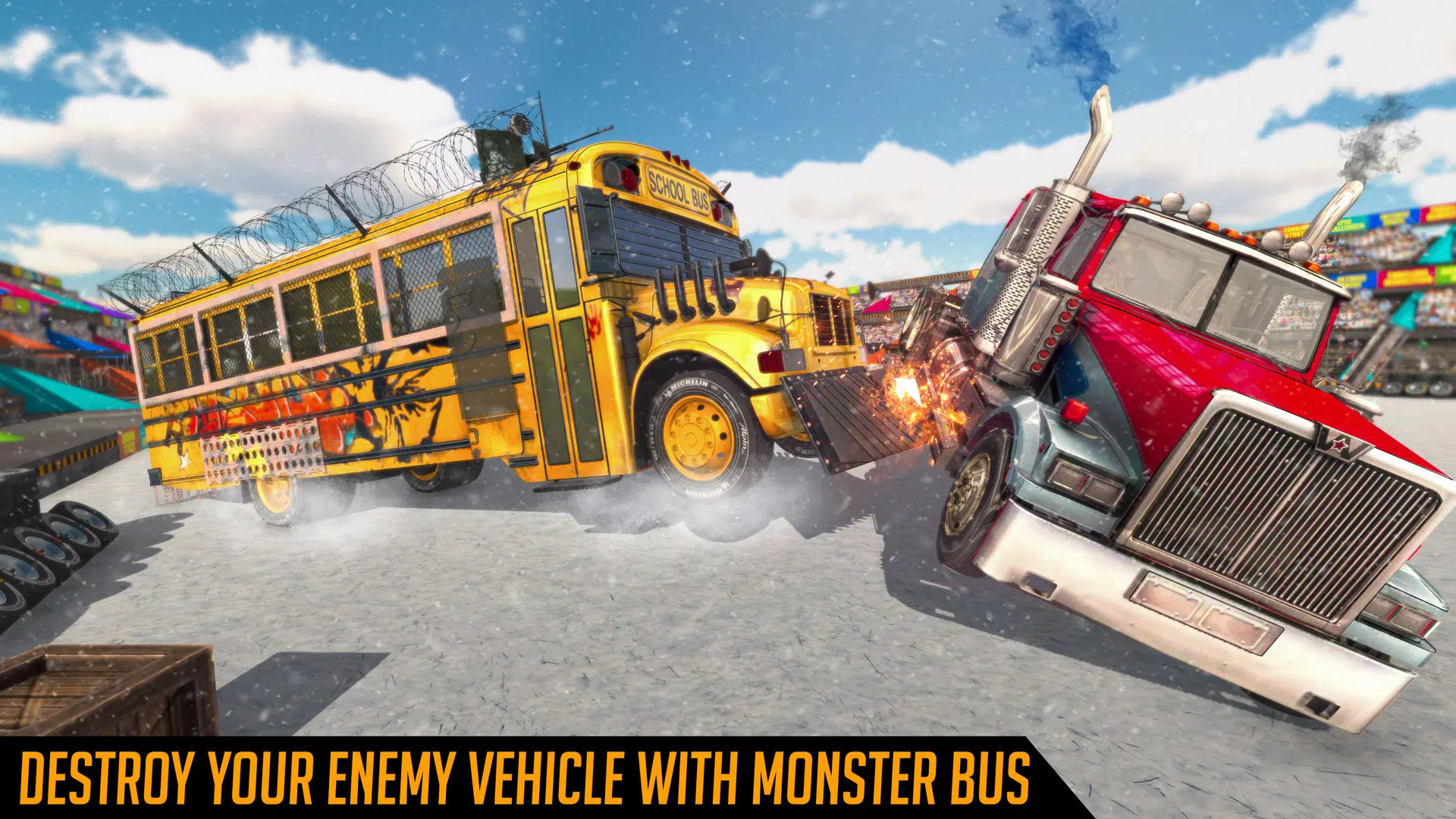 Monster Bus Derby Destruction Ekran Görüntüsü 4