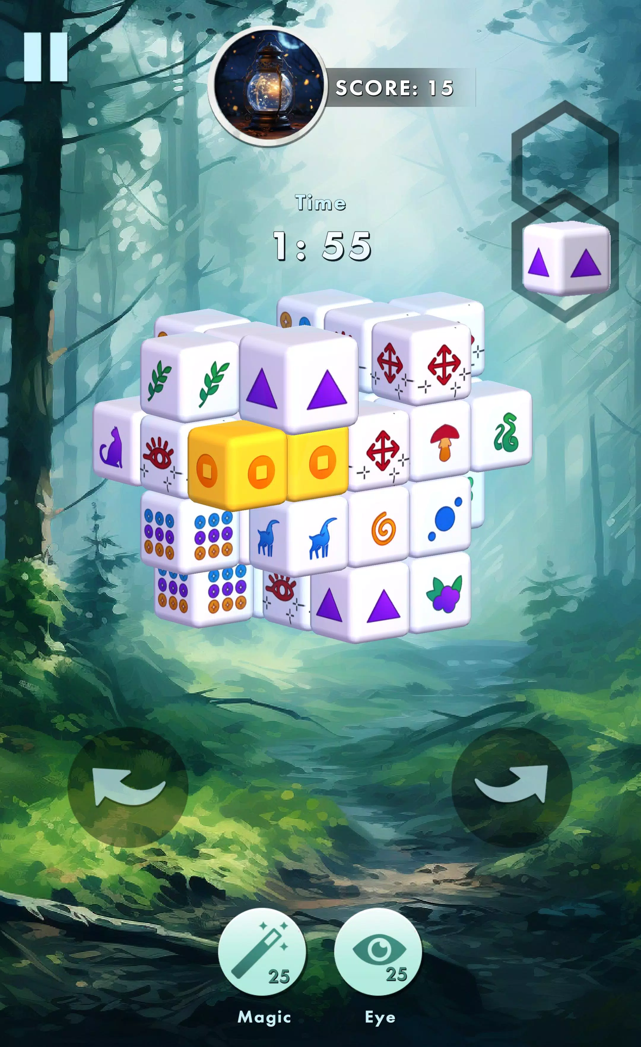 Mystic Mahjong tile match Tangkapan skrin 1