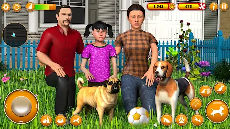 Pet Dog Family Adventure Games Ảnh chụp màn hình 2