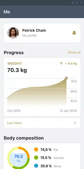 MyPersonalTrainer - FitnessApp Tangkapan skrin 3