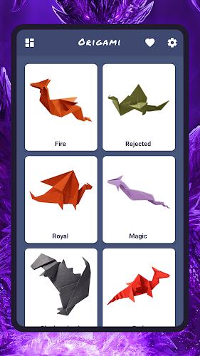 Origami dragons Ảnh chụp màn hình 1