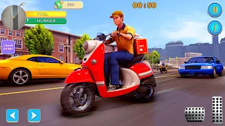 Schermata Food Delivery Boy Bike Game 3D 2