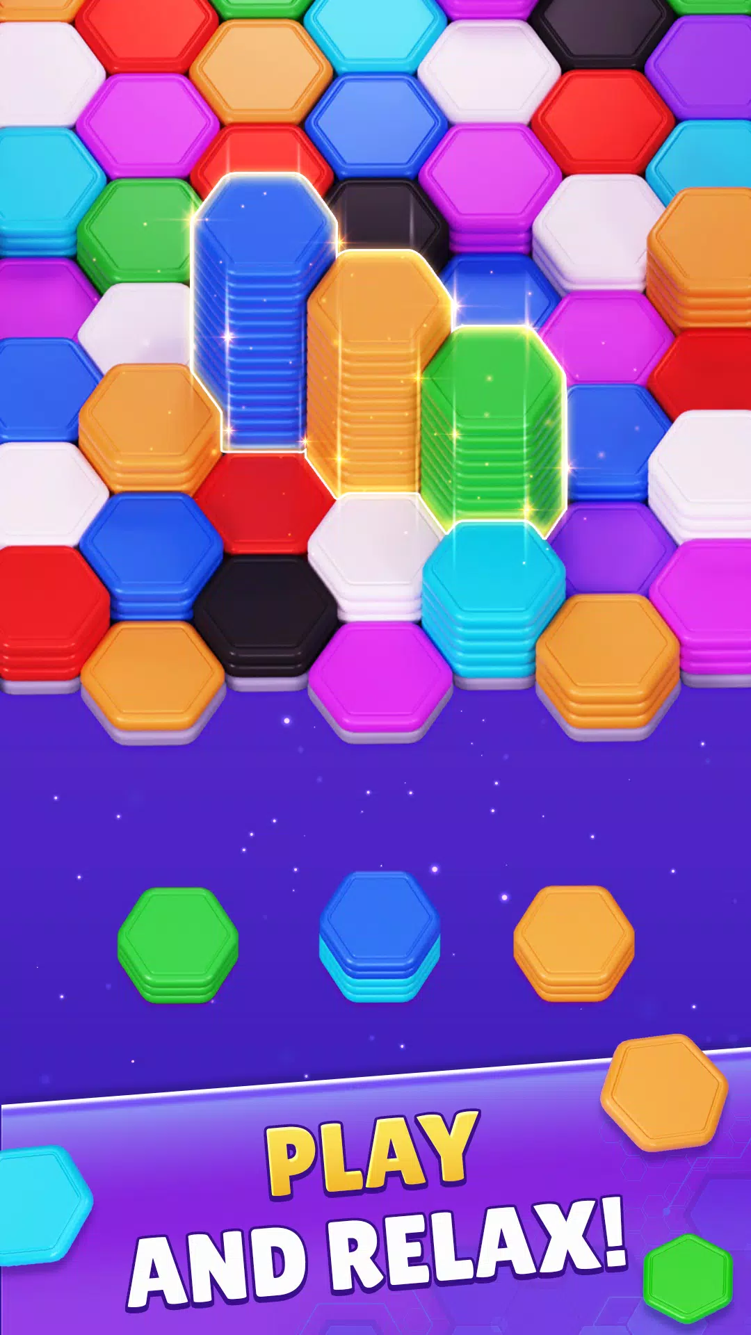 Color Hexa Sort Puzzle Game Captura de tela 1