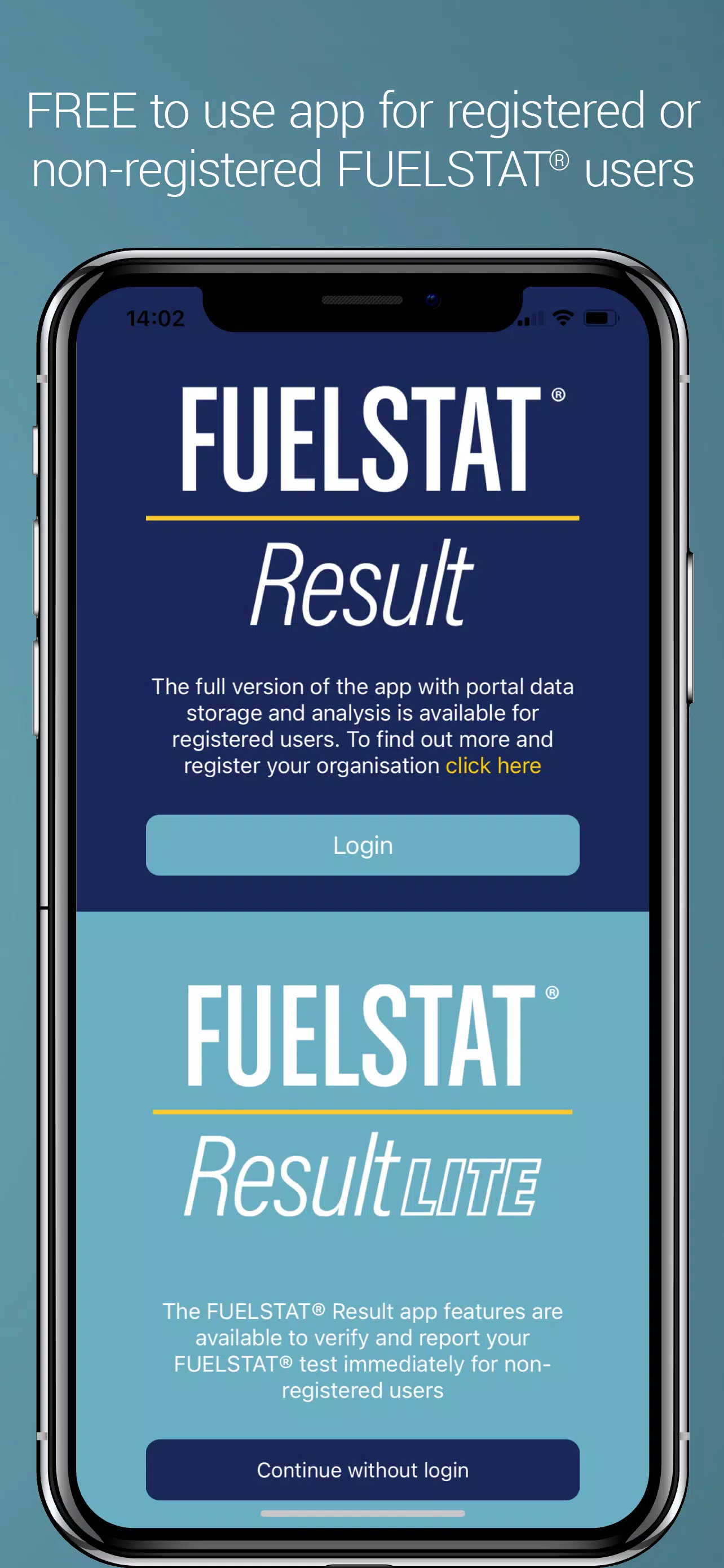 FUELSTAT Result Capture d'écran 1