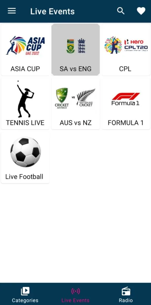 Schermata RTS TV 3