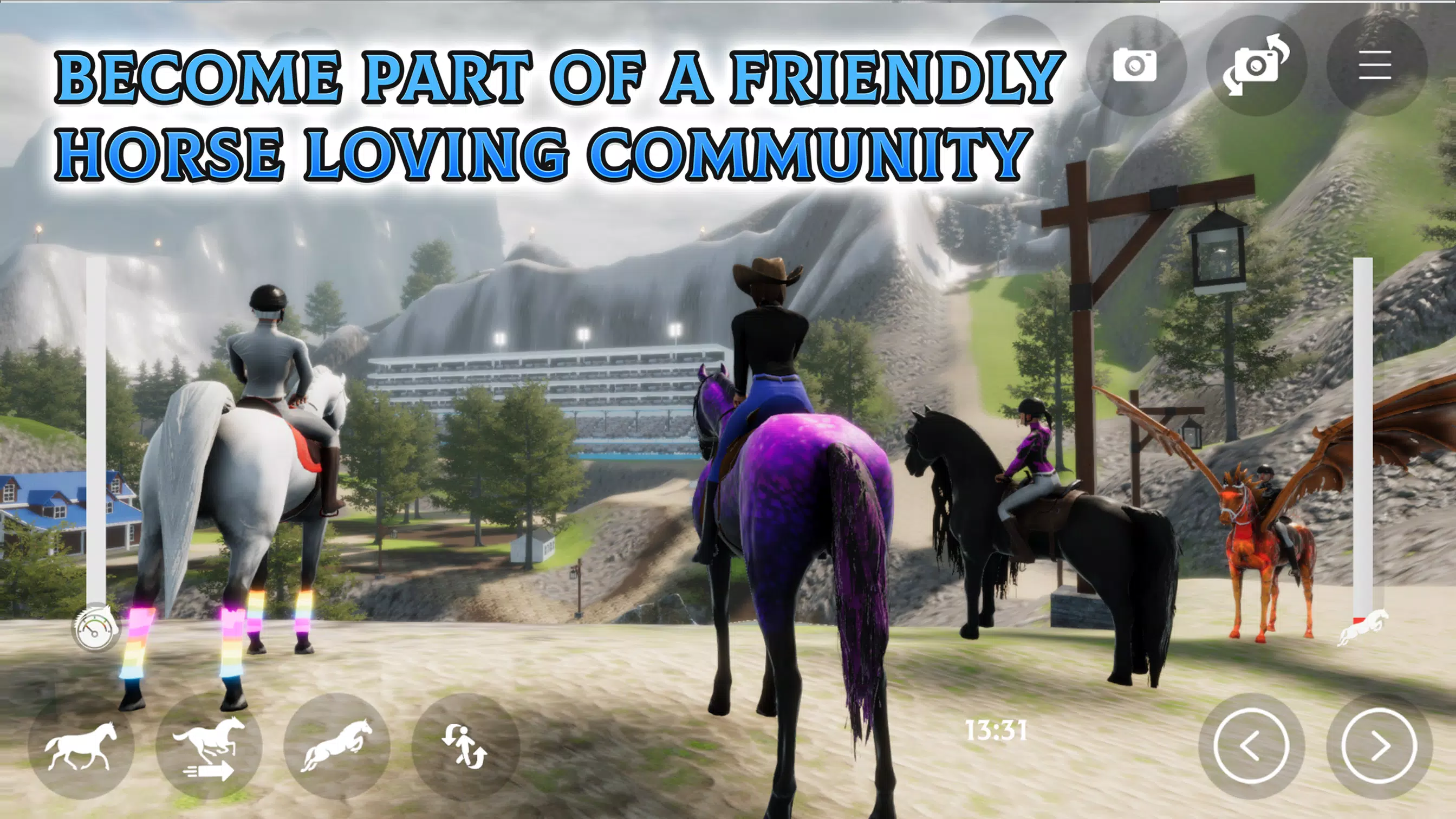 Horse Academy - Equestrian MMO スクリーンショット 4