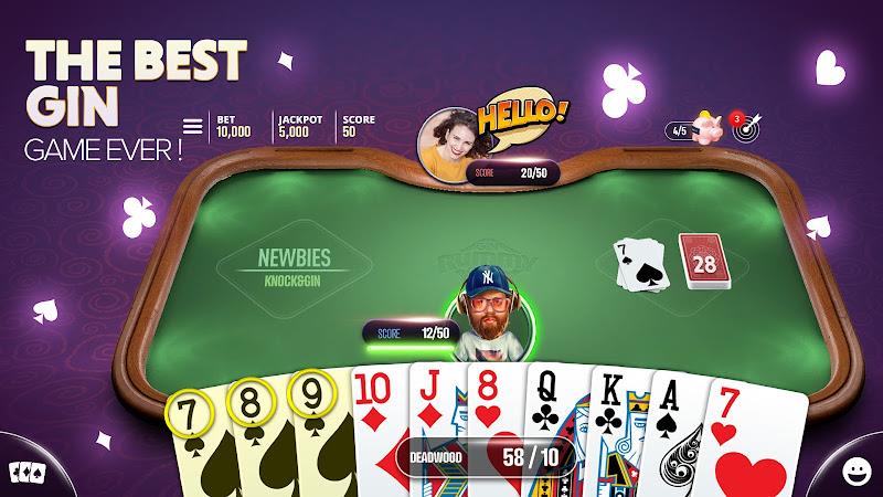 Gin Rummy Extra - Online Rummy স্ক্রিনশট 1