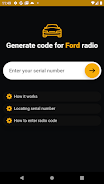 Ford radio code generator Ảnh chụp màn hình 1