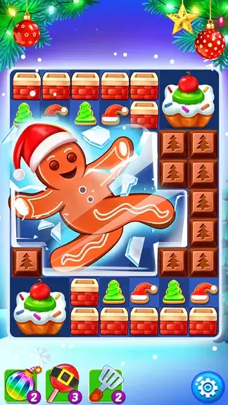 Christmas Cookie: Match 3 Game ภาพหน้าจอ 3