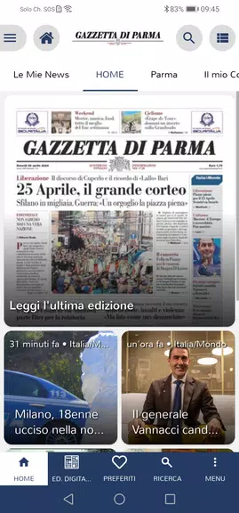 Gazzetta di Parma Tangkapan skrin 1