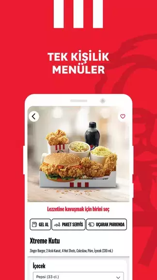 KFC Türkiye – Yemek Siparişi Zrzut ekranu 3