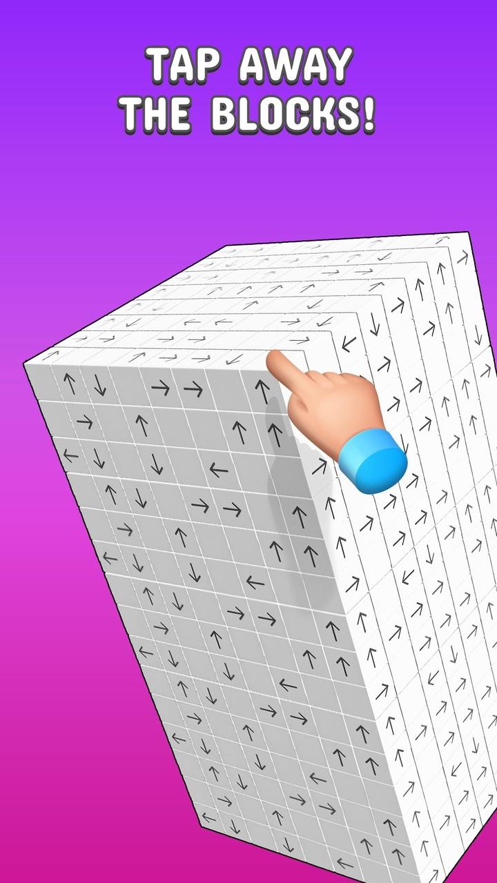 Tap to Unblock 3d Cube Away স্ক্রিনশট 1