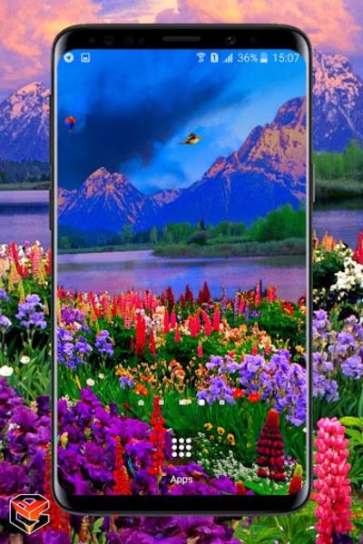 Valley of Flowers live wallpaper Ảnh chụp màn hình 1