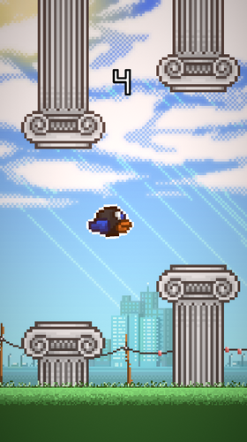 Hyper Day 4 - Flappy Bird Remake Captura de pantalla 2