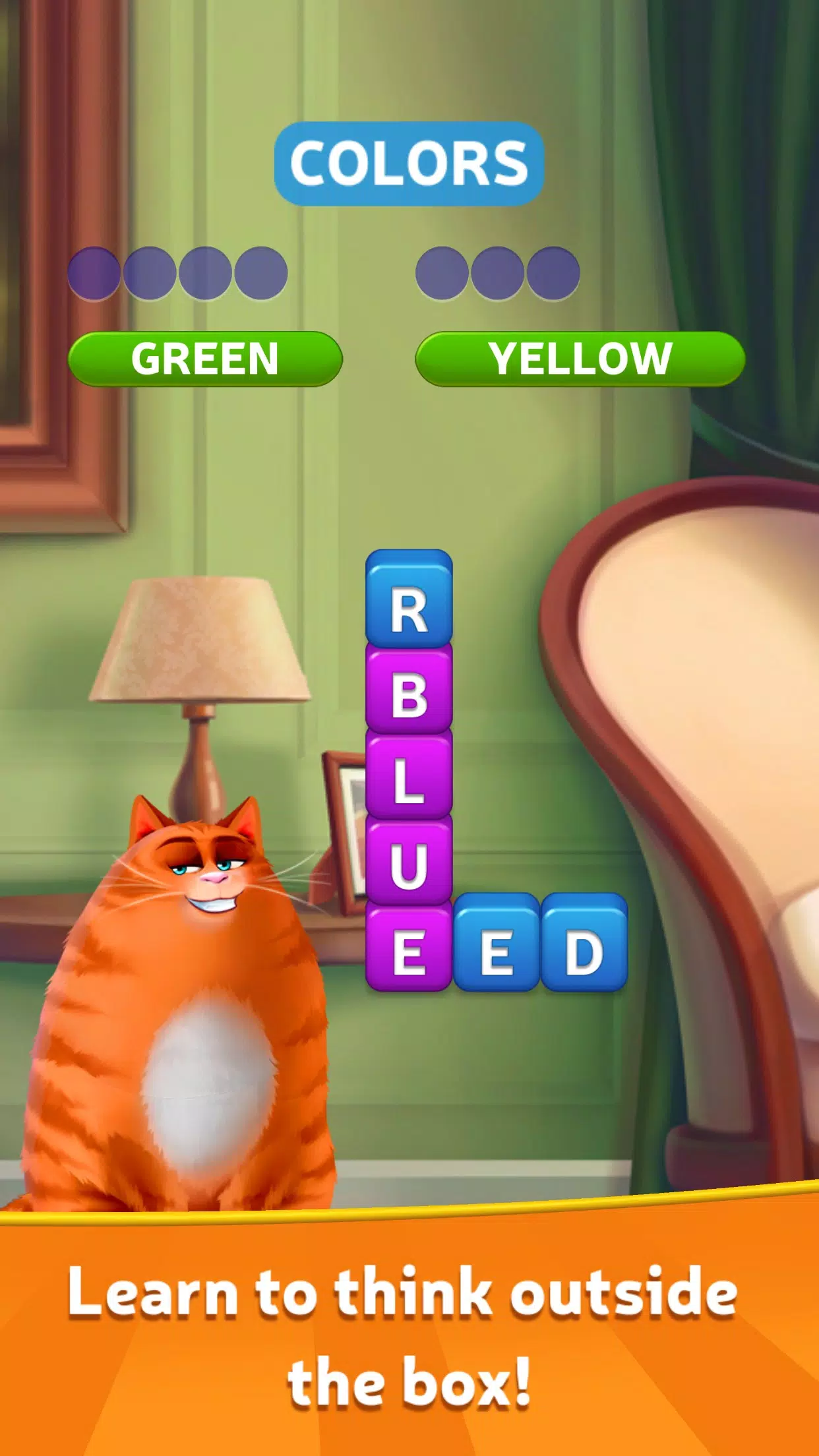 Kitty Scramble: jogos palavras Captura de tela 1