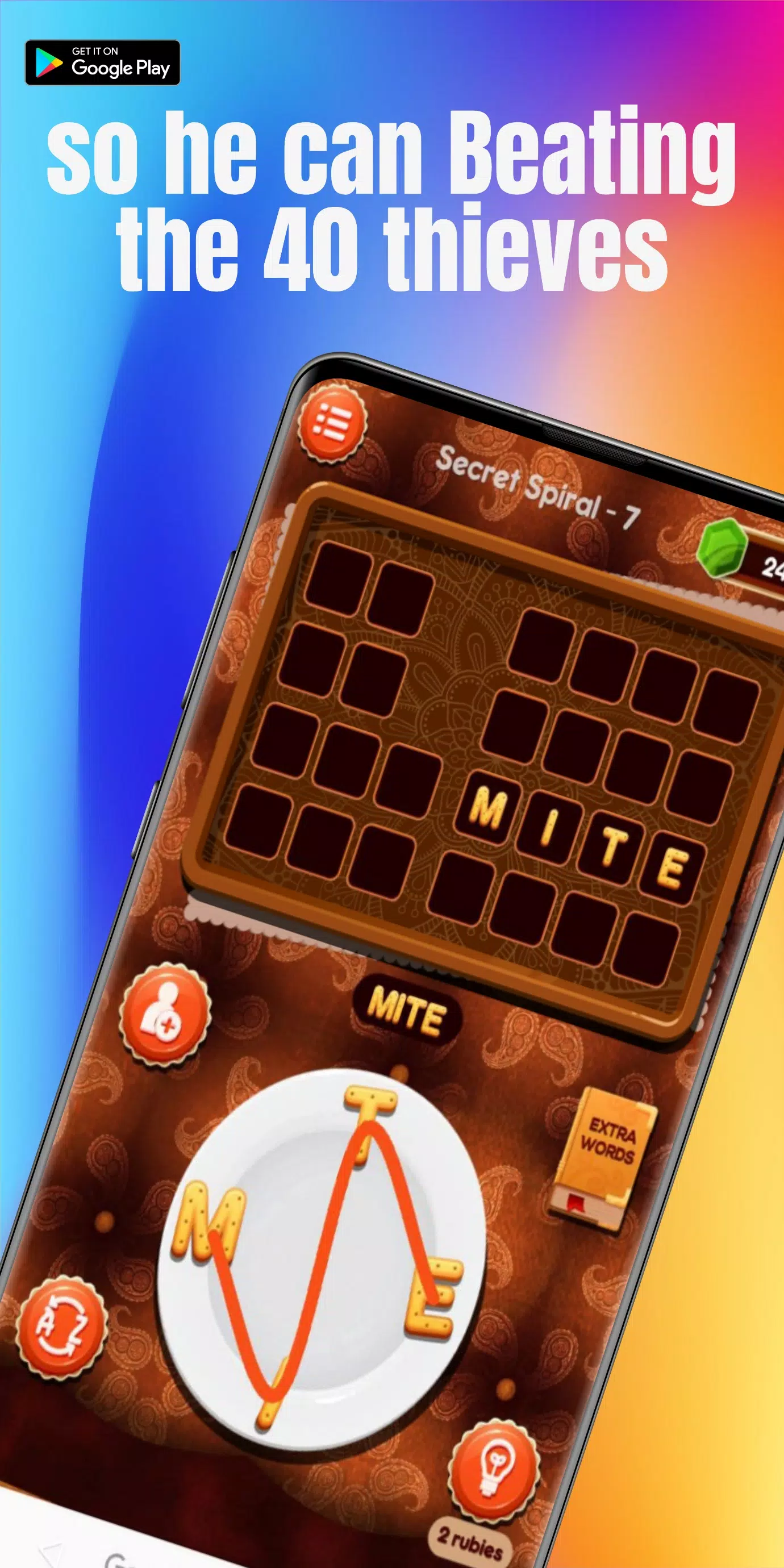 Words Connect, Ali Baba Crossword Learn Vocabulary Capture d'écran 2