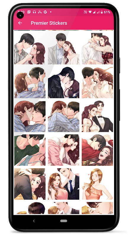 Kiss Me Love Stickers: Kiss Me Wallpaper Ảnh chụp màn hình 3