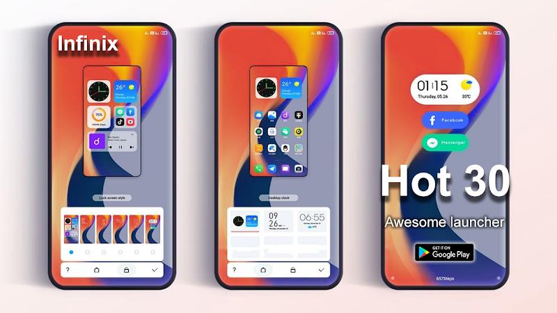 Infinix Hot 30 Launcher:Themes Ekran Görüntüsü 3