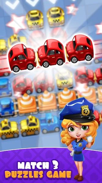 Traffic Jam Cars Puzzle Match3 Mod Schermafbeelding 1