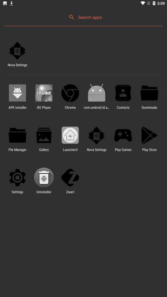 Zwart - Black Icon Pack Screenshot 3