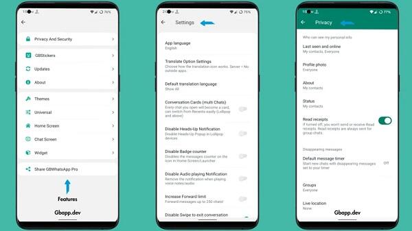 GBWhatsApp Pro v17.77 ဖန်သားပြင်ဓာတ်ပုံ 3
