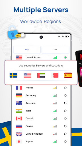 Sweden VPN: Get Sweden IP Captura de pantalla 2