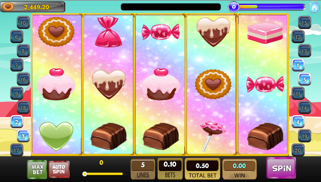 Candy Sweet Slot machine Screenshot 1