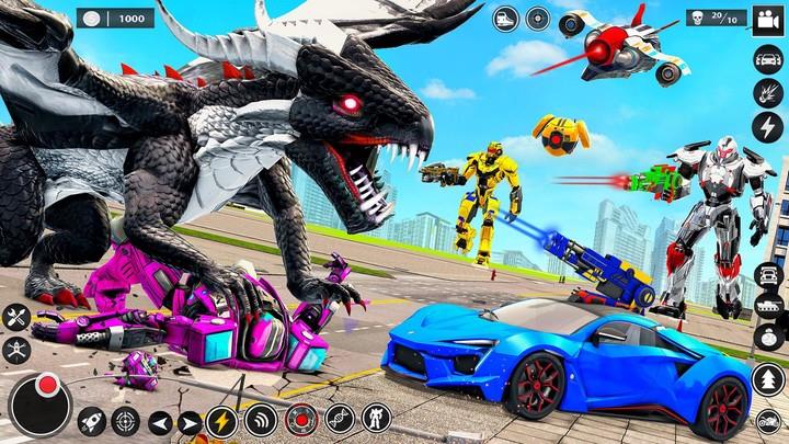 Bee Robot Car Transform Games Captura de pantalla 2