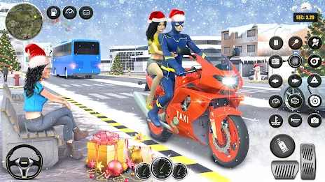 Superhero Bike Taxi Bike Games 스크린샷 4