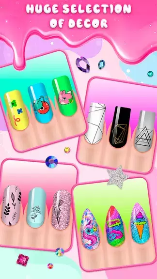 Girls Nail Salon Game:Nail Art स्क्रीनशॉट 2