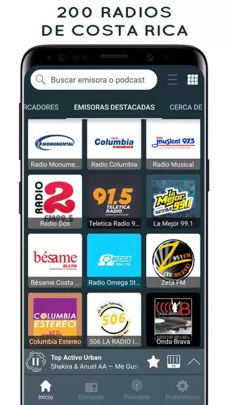 Radios de Costa Rica Online ဖန်သားပြင်ဓာတ်ပုံ 1