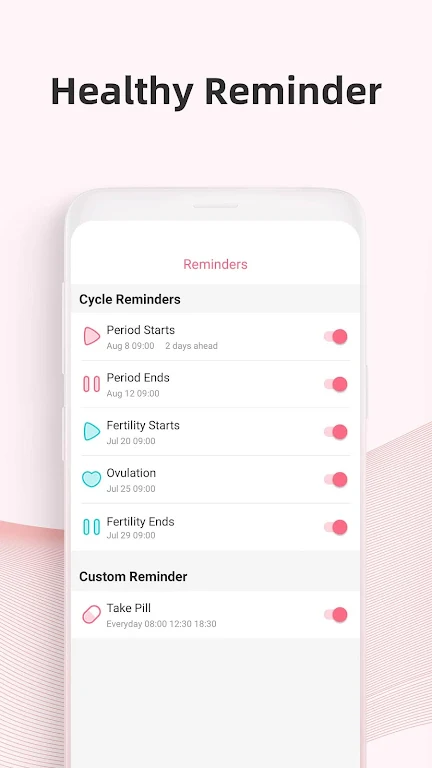 PinkBird Period Tracker Screenshot 4