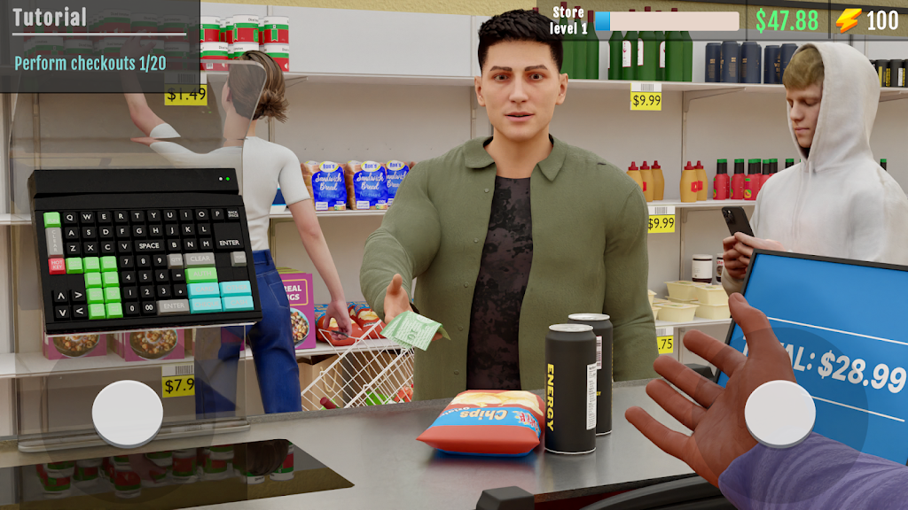 Supermarket Simulator 3D Store Скриншот 3