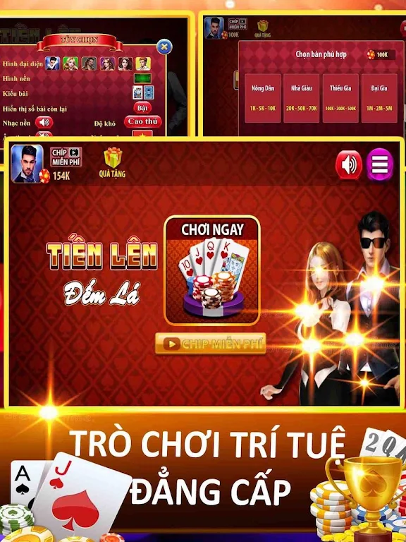 Schermata Tiến lên đếm lá - Thirteen - tien len offline 1