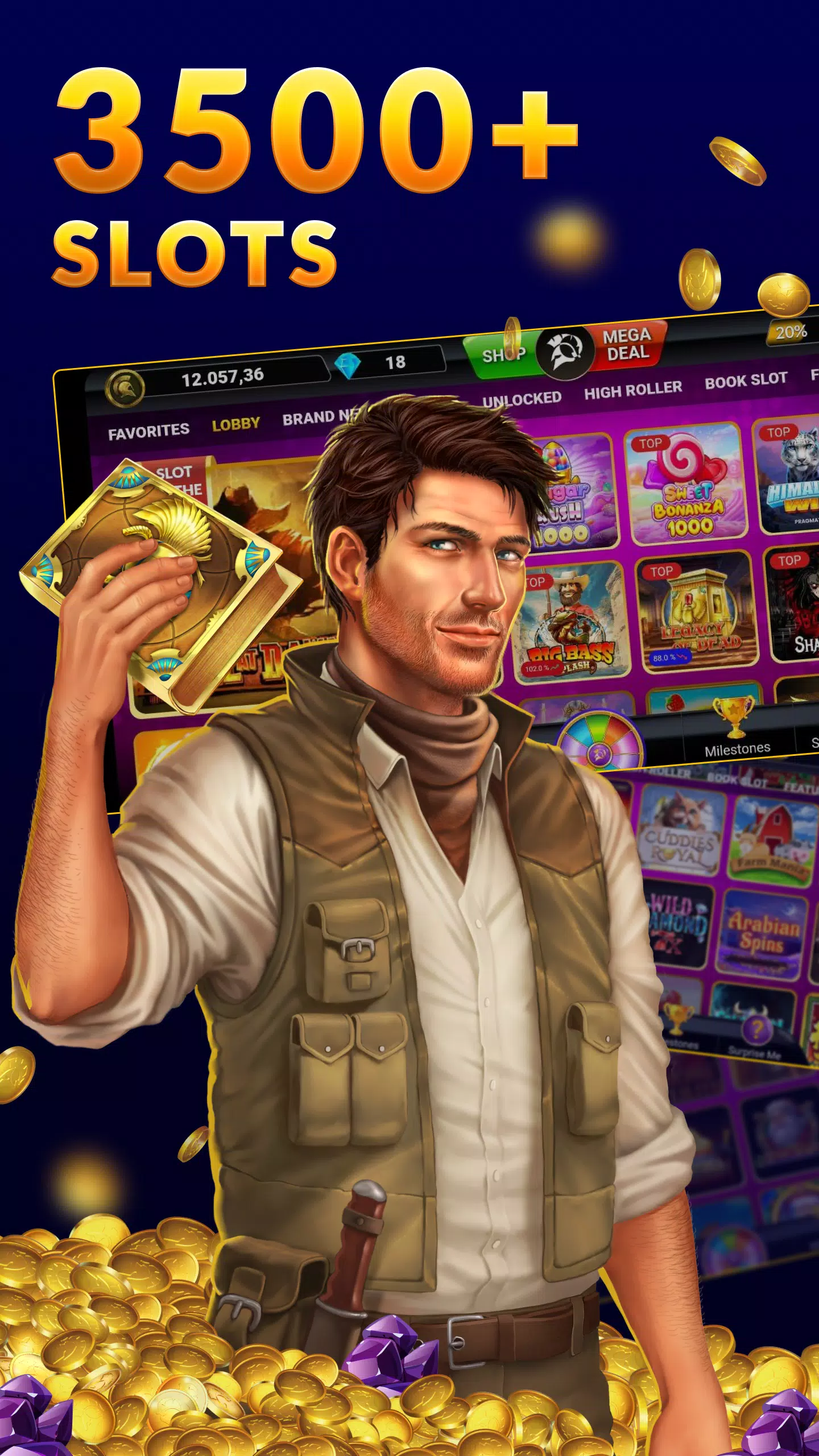 SpinArena Online Casino Slots 스크린샷 1