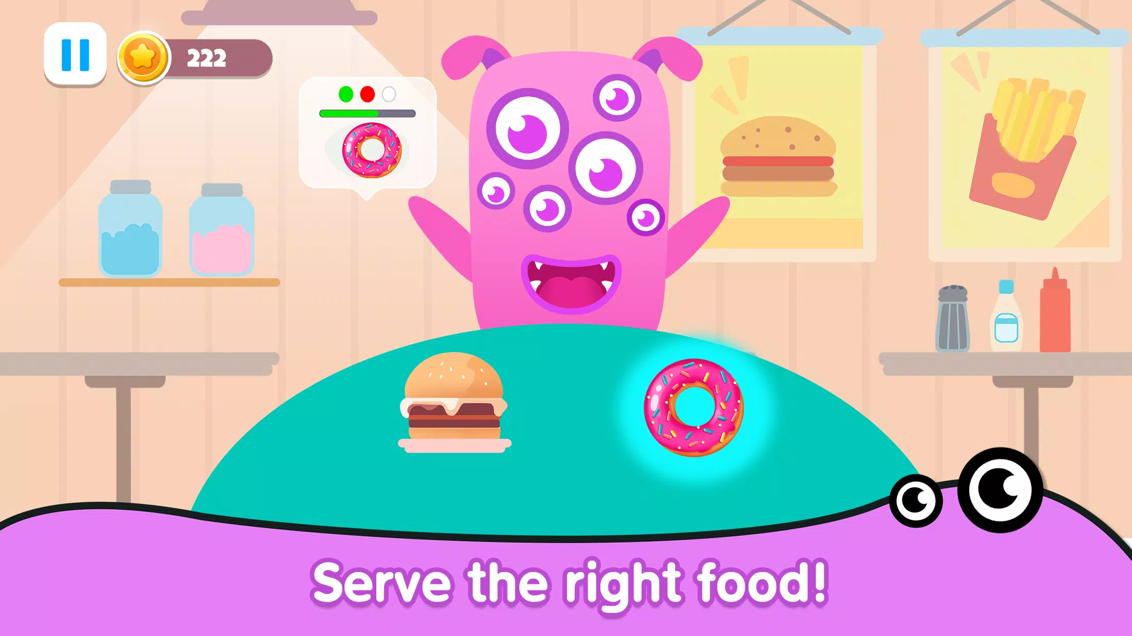 Kitchen monster games for kids Schermafbeelding 2