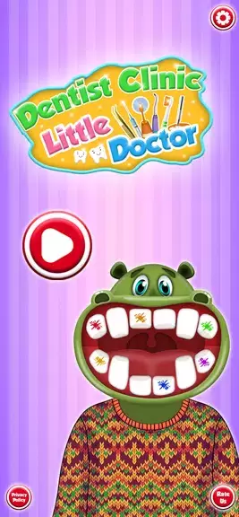 Hippo’s Doctor : Dentist Games Captura de tela 3