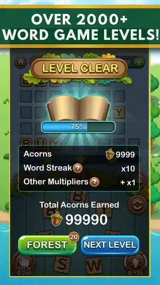 Word Forest: Word Games Puzzle Tangkapan skrin 2